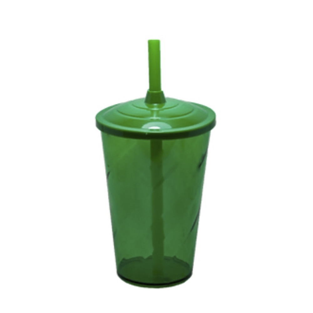 Copo Twister com Tampa e Canudo 600 ml-SQZCN