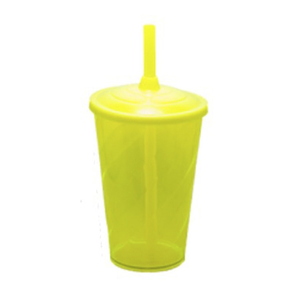 Copo Twister com Tampa e Canudo 600 ml