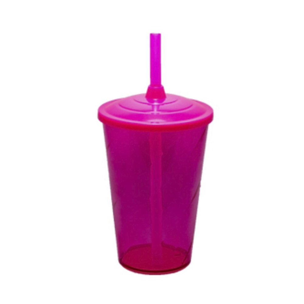 Copo Twister com Tampa e Canudo 600 ml