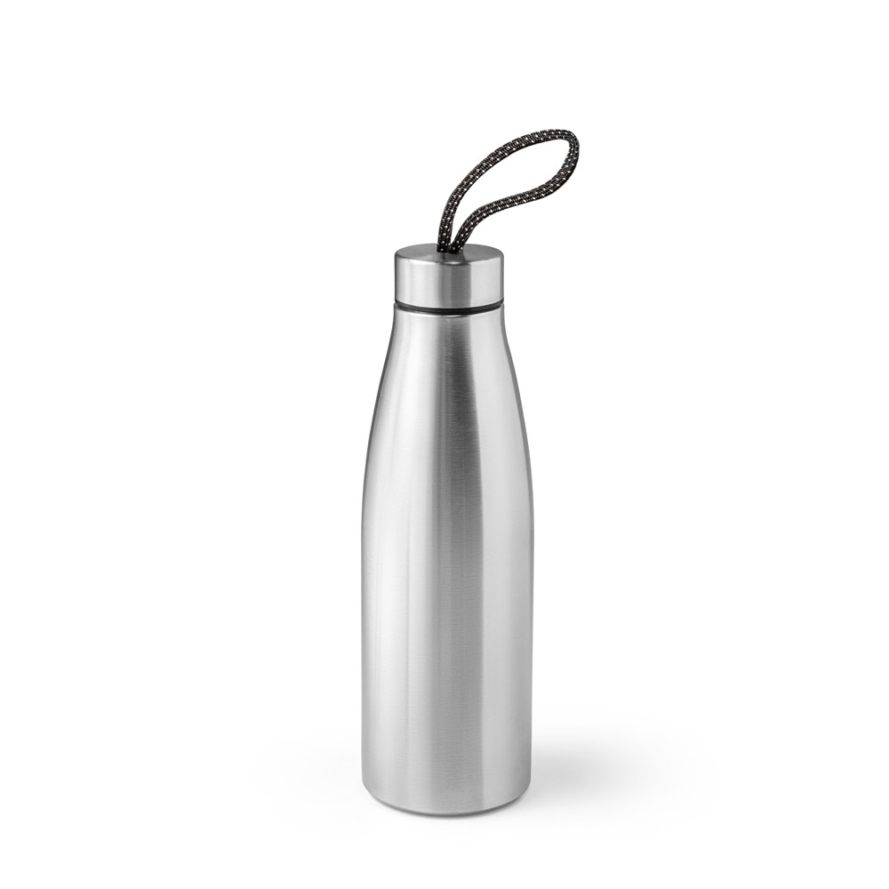 MORGAN. Squeeze em aço inox 90% reciclado, de parede simples 710 mL