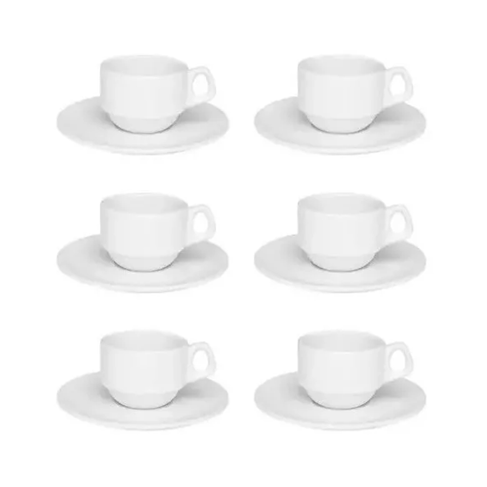 Xícara Oxford Porcelana Empilhável 75-Xícara Oxford Porcelana Empilhável 